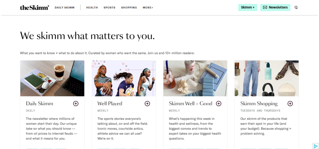 The Skimm daily news newsletter for young professionals