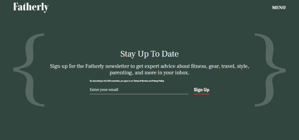 Fatherly parenting and lifestyle newsletter