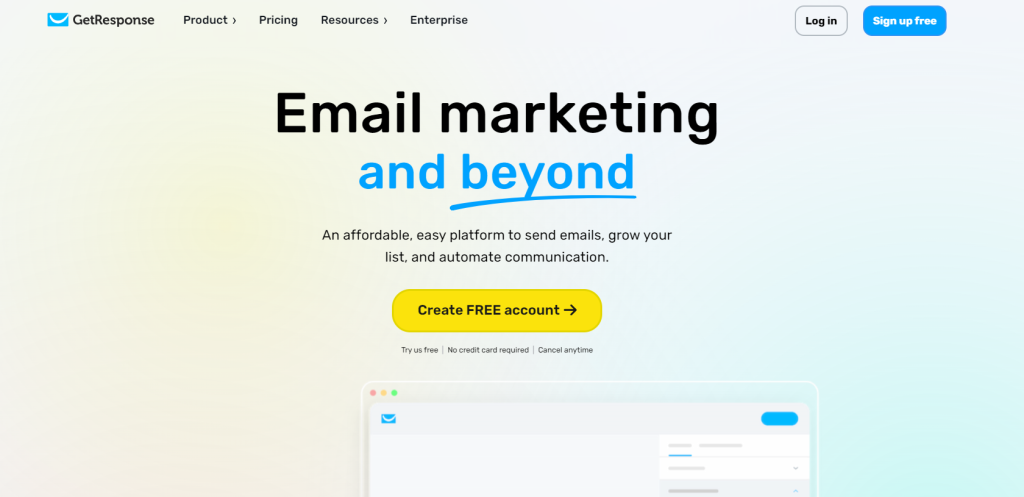 GetResponse email marketing software